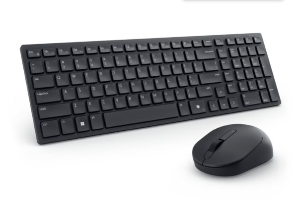 Комплект Dell Pro Compact Silent Keyboard and Mouse - KM555 - US International (QWERTY)