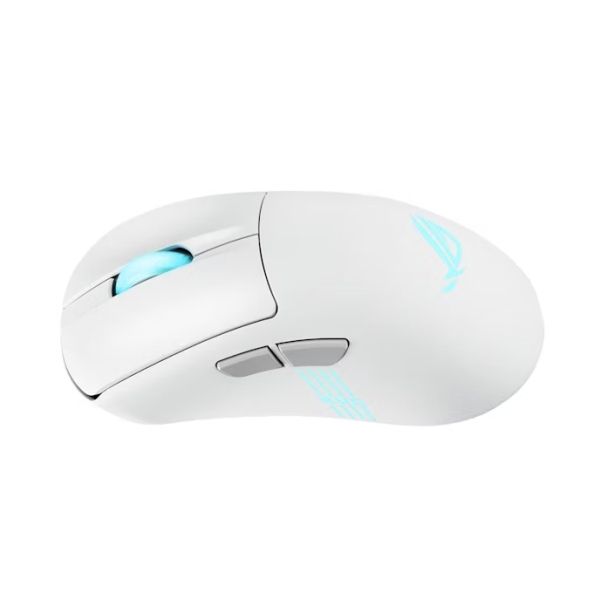 Мишка Asus ROG Keris II Origin Wireless Gaming Mouse, 65g Lightweight, Ergonomic, Push-Fit Switch Socket, 42K Optical Sensor, ROG Micro Switch II, ROG Omni Receiver, 5 Programmable Buttons, Moonlight Whit