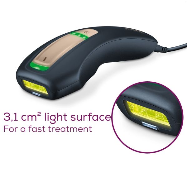 Фотоепилатор Beurer IPL 5800 PureSkin Pro Hair-remover, Auto flash, 3.1 cm2, 600 000 pulses, safe skin sensor, UV filter, 3 energy levels, black