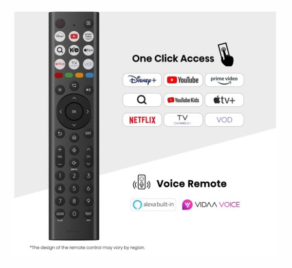 Телевизор Hisense 50" E7Q, 4K Ultra HD 3840x2160, QLED, Quantum Dot, HDR 10+, HLG, Dolby Vision, DTS Virtual X, Smart TV, WiFi, Light Sensor, BT, Anyview Cast, 3xHDMI, 2xUSB, LAN, CI+, DVB-T2/C/S2, Black