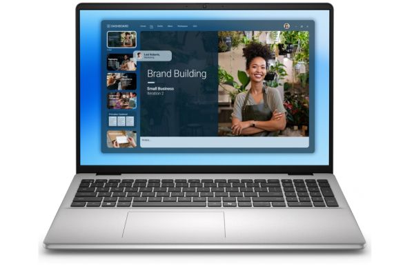 Лаптоп Dell 16 DC16251, Intel Core 7 150U (10 cores, up to 5.4 GHz), 16.0" FHD+(1920x1200) AG 300nits, 32GB, 2x16GB, DDR5, 5200MT/s, 1TB M.2 PCIe, Intel Graphics, Cam, FPR, Wi-Fi 6E, Backlit Kb, Ubuntu, Silver, Aluminium,3Y PS