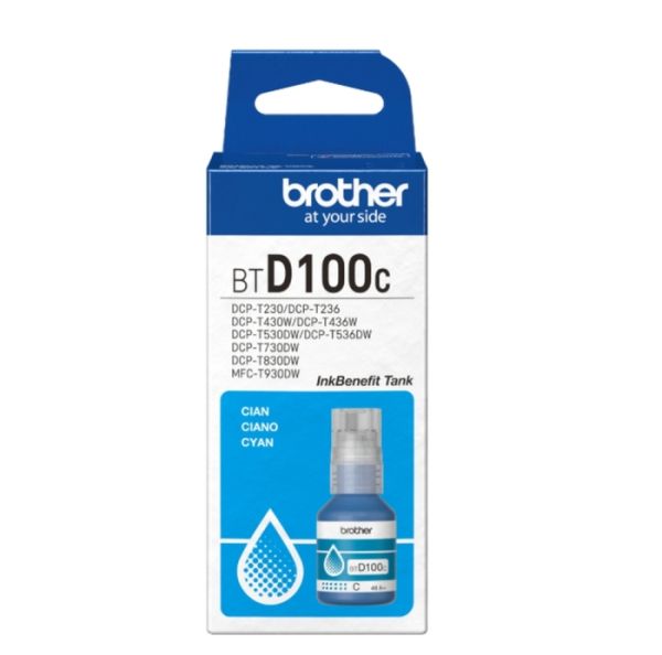 Консуматив Brother BT-D100C Cyan Ink Bottle