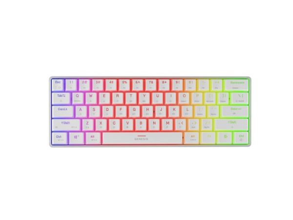 Клавиатура Genesis Mechanical Gaming Keyboard Thor 660 G2 Wireless RGB Backlight WHITE GATERON RED