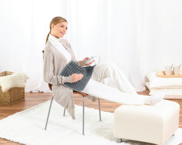 Термоподложка Beurer HK SE Cosy and soft heat pad;  3 temperature settings, automatic switch off after 90 min; washable on 30°; Gray
