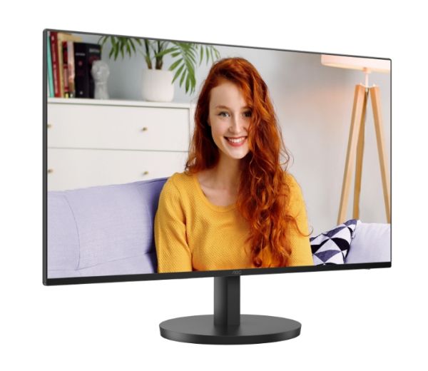 Монитор AOC 24B3CA2, 23.8" IPS WLED, 1920x1080@100Hz, 4ms GtG, 1ms MPRT, 250cd m/2, 1300:1, 20M:1 DCR, Adaptive Sync, FlickerFree, Low Blue Light, 2Wx2, Tilt, HDMI, USB hub