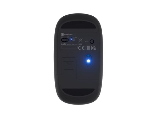 Мишка Natec Mouse Lark Wireless, 4000DPI BT 5.0 Silent Blue Sense Grey