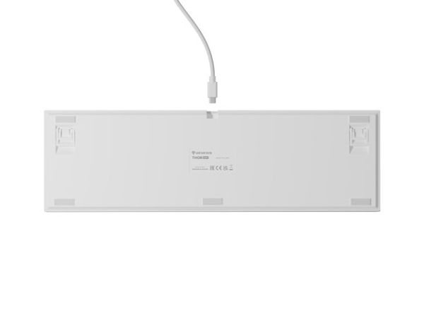 Клавиатура Genesis Mechanical Gaming Keyboard Thor 404 White RGB Backlight Gateron Peach Silent, US Layout