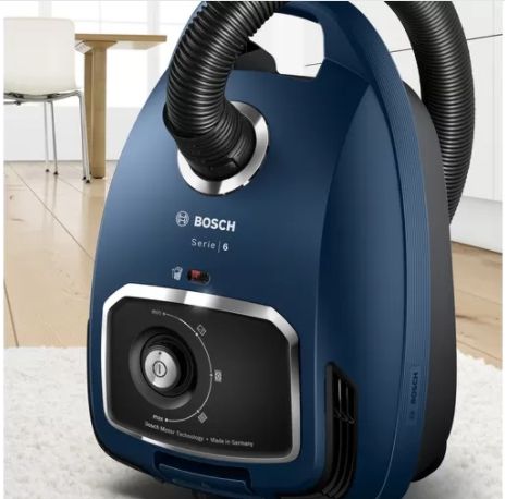 Прахосмукачка Bosch BGB6X300 Series 6, Vacuum cleaner with bag, 4l, Blue