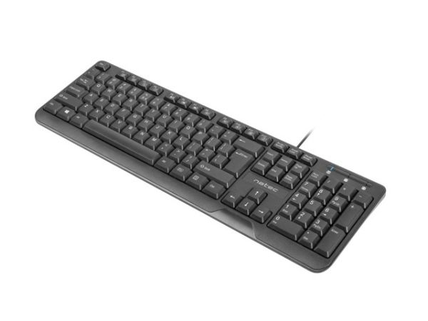 Клавиатура Natec Keyboard Trout US Layout Slim, Black 
