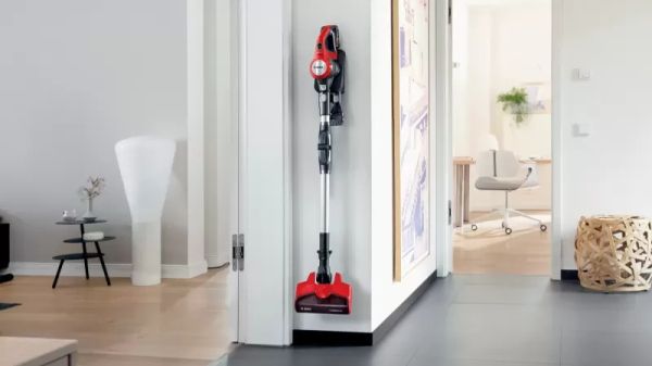 Прахосмукачка Bosch BBS711ANM, Cordless Handstick Vacuum Cleaner, Unlimited 7 ProAnimal, TurboSpin motor, 82 dB(A), 3.0 Ah battery, 18.0V, AllFloor ProAnimal Brush with LED, Red