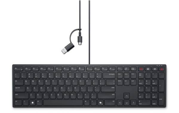 Клавиатура Dell Pro Wired Collaboration Keyboard - KB525C - US International (QWERTY)