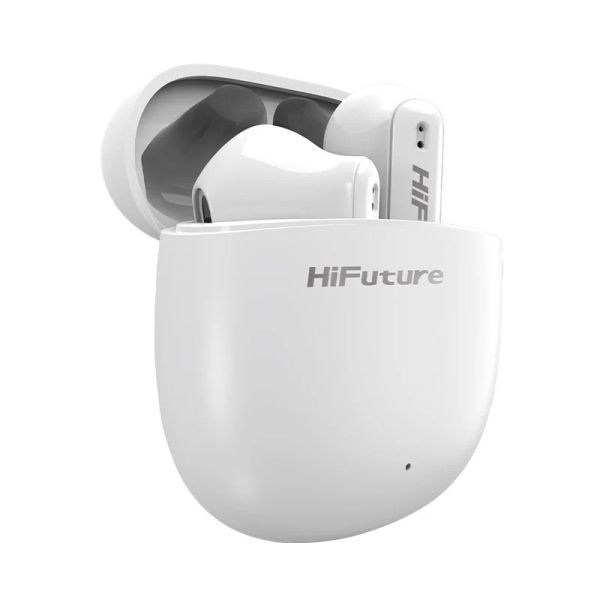 Слушалки HiFuture ColorBuds2 White, Fashion TWS Earbuds, *5+15hours Play time,  Bluetooth 5.3, 10MM Driver, Soft Bass, Comfort Fit, Colorful option