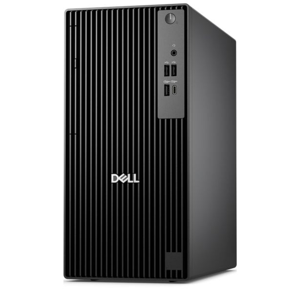 Настолен компютър Dell Pro Tower QCT1255, AMD Ryzen 5 PRO 8600G (16 TOPS NPU, 6 cores, up to 5.0GHz, 16 GB: 2 x 8 GB, DDR5, up to 4800 MT/s, 512GB SSD, Integrated Graphics, 8x DVD+/-RW, Bulgarian Keyboard&Mouse, 180W, Ubuntu, 3Y PS