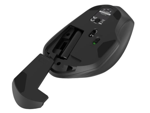 Мишка Natec Mouse Siskin Wireless 1600DPI 2.4GHz + Bluetooth 5.0 Optical Black