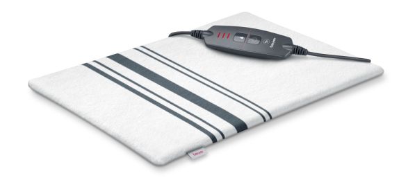 Термоподложка Beurer HK 26 Heat Pad; 3 Illuminated temperature settings; Auto switch-off after 90 min;Cotton cover washable on 40°; BSS;40(L)x30(W) cm; white-grey
