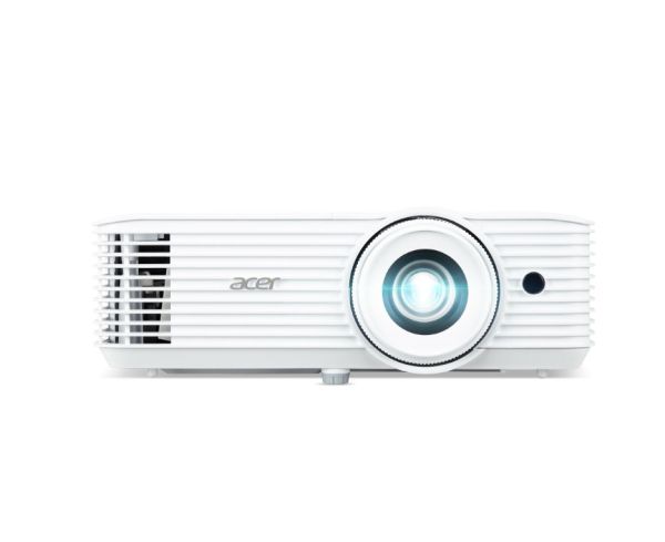 Мултимедиен проектор Acer Projector P5550, DLP, Full HD (1920x1080), 5200 ANSI Lumens, 18,000:1 Dynamic Black, 1.3X Zoom, LAN RJ45, 2x HDMI (1.4b), DC Out (5V/1.5A, USB-A), RS232, Speaker 10W, Bluelight Shield, 2.75 kg, Bag, 3Y, White