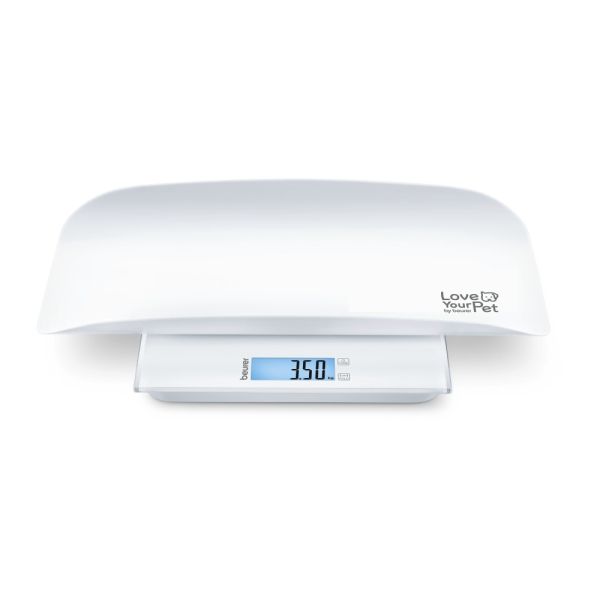 Везна Beurer PP 170 Polly Multifunctional pet scale;Detailed graduation (10 g to 5 kg, 50 g to 50 kg, 100 g to 180 kg);Easy-to-read LCD display