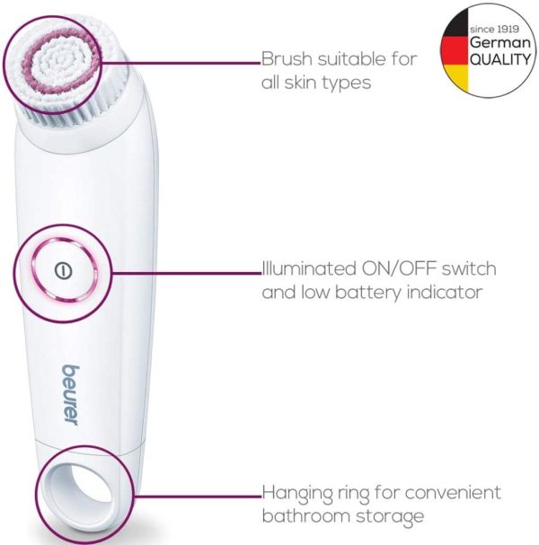 Уред за лице Beurer FC 45 Facial brush,1 attachments, 2 speeds,water-resistant,Lithium-ion battery,For daily use