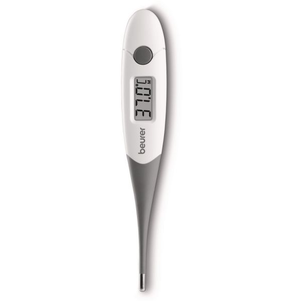 Термометър Beurer FT 16/1 clinical thermometer, Contact-measurement technology, Display in °C, Result after just 10 sec, Protective cap; Waterproof, white