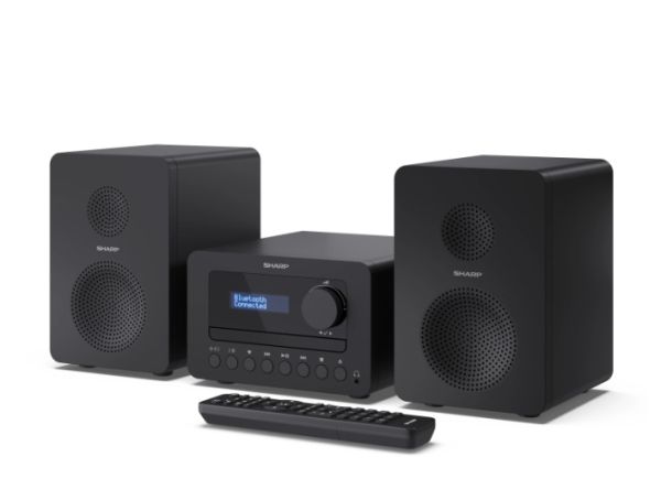 Аудио система Sharp Audio Systems XL-B520D(BK), HI-FI MICRO SYSTEM, 40 (peak), DAB+/DAB and FM radio with RDS, Bluetooth v5.0, CD player, USB MP3 playback, 3.5mm Headphone jack / line-out, wooden speaker, Black