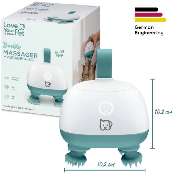 Масажор Beurer PP 410 Buddy Massager; Gentle kneading massage - specially developed for pets;Safe to use;Particularly quiet