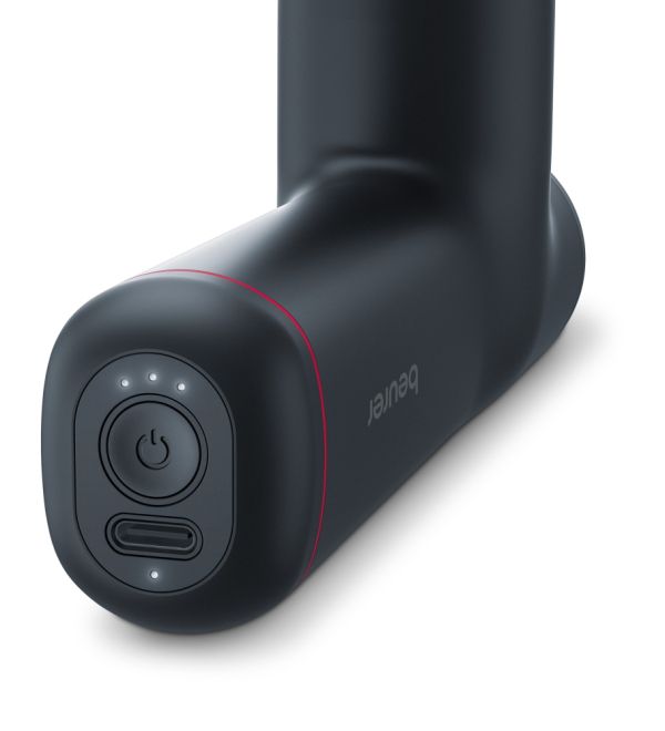 Масажор Beurer MG 79 SENSITIVE Deep tissue massager- 3 intensity levels, 3 massage attachments, Lithium-ion battery life up to 3h, LED lights, storage bag