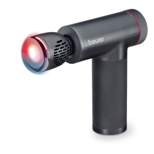 Масажор Beurer MG 195 Hot & Cold massage gun, 7 high-quality massage attachments, 9 intensity levels, Up to 4.5 h running time, LED display, Storage case