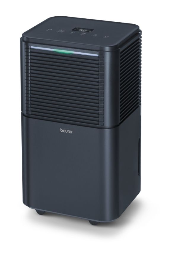 Влагоабсорбатор Beurer LE 150 Air Dehumidifier, up to 12 litre/day; rooms  30 m2 (72 m3); Laundry drying function; Removable tank: 2.0 l; Automatic mode; Night mode; Timer;  2 fan levels; Environmentally friendly refrigerant R290