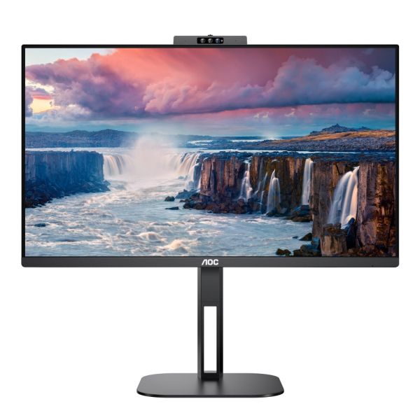Монитор AOC 24V5CW/BK, 23.8" IPS WLED, 1920x1080@75Hz, 4ms GtG, 1ms MPRT, 300cd m/2, 1000:1, DCR 20M:1, FreeSync, FlickerFree, Low Blue Light, 5Wx2, 2MP Windows Hello, Tilt, Height Adjust, Pivot, Swivel, HDMI, DP, USB hub_Neomounts Notebook Desk Stand