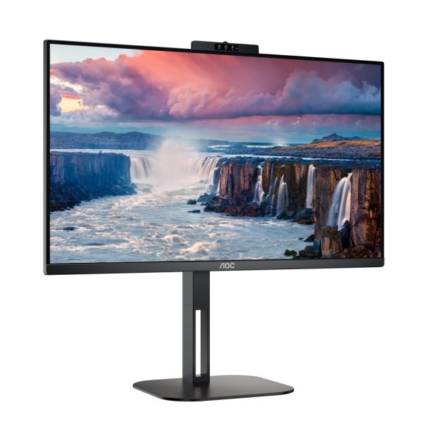 Монитор AOC 24V5CW/BK, 23.8" IPS WLED, 1920x1080@75Hz, 4ms GtG, 1ms MPRT, 300cd m/2, 1000:1, DCR 20M:1, FreeSync, FlickerFree, Low Blue Light, 5Wx2, 2MP Windows Hello, Tilt, Height Adjust, Pivot, Swivel, HDMI, DP, USB hub_Neomounts Notebook Desk Stand