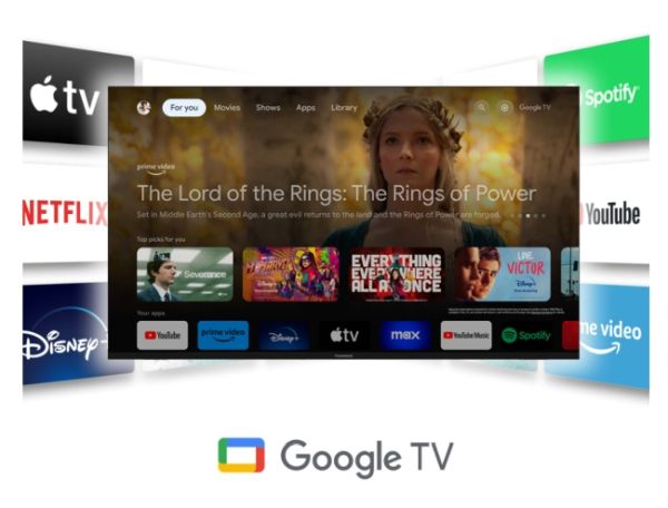 Телевизор Thomson 50" QLED Google TV; 3840 x 2160 (4K UHD), QLED, 60 Hz, DVB-T/T2/C/S/S2, HDR10, Wi-Fi, Bluetooth, LAN, HDMI 2 (2.0) + 2 (2.1), USB 2 (2.0) + 1 (3.0), Side Feet, Dark gray