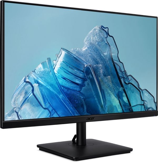 Монитор Acer Vero V247YEbiv, 23.8" ZeroFrame IPS LED (1920x1080), 100Hz, 4ms 100M:1 ACM 250nits, VGA,Tilt, HDMI, FreeSync, TCO Black Acer EcoDisplay, 3Y