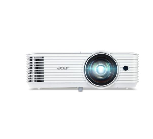 Мултимедиен проектор Acer Projector S1287, DLP, Short Throw 0.6, XGA (1024x768), Max WUXGA (1920x1200), 4000 ANSI Lumens, 20,000:1 Dynamic Black, HDMI 3D Ready, 2x HDMI (1.4b), DC Out (5V/1A, USB-A), RS232, Speaker 16W, Bluelight Shield, 3.1 kg, 3Y, White