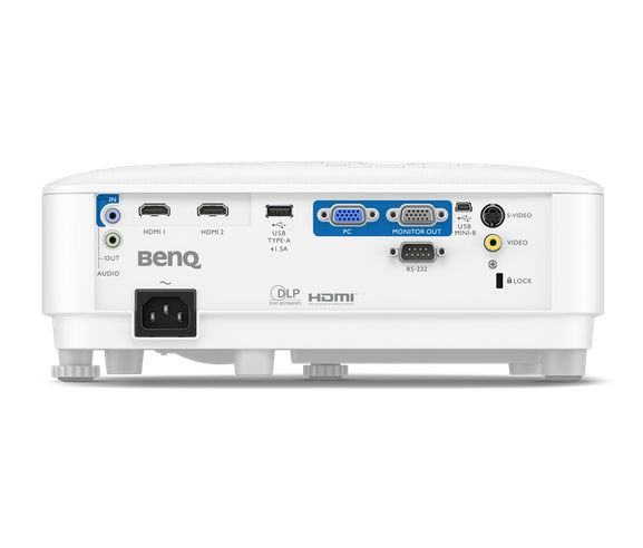 Мултимедиен проектор BenQ MW560, DLP, WXGA (1280x800), 20,000:1, 4000 ANSI Lumens, 1.1X, Auto Vertical Keystone, Anti-Dust Sensor, HDMI x2, VGA, VGA out, S-video, RCA, USB-A 5V/1.5A, 10W speaker, 3D, up to 15,000 hrs lamp life, Glass Lenses, QCast ready, 