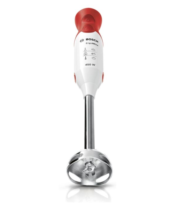 Пасатор Bosch MSM64110, Blender, 450 W, Included transparent jug, White, red