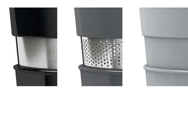 Сокоизстисквачка Bosch MESM731M, Slow juicer VitaExtract 150 W, 55 rpm, 1 speed + reverse function, tritan screw, MixControl lever, juice container 1 l, pulp container 1,3l, 3 filters (fine, coarse and sorbet), black / brushed s/s