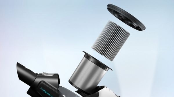 Прахосмукачка Bosch BCS71HYG2, Cordless Handstick Vacuum Cleaner, Unlimited 7, ProHygienic Aqua, 2in1 for wet & dry cleaning, White