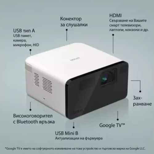 Мултимедиен проектор Epson EF-21W + Sunne Universal Ceiling Projector Bracket, max. 20kg, extension