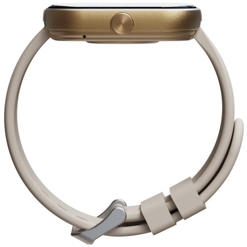 Часовник HiFuture Lume Champagne Gold, 1.85 " IPS, Powered by Dual Core, Aerospace-Grade Ultra Light Aluminum Frame, Bluetooth Call, 3D User Interface, 1ATM Waterproof, 24/7 True Heart Rate & Blood Oxygen Sensor, 100+ Sports Mode, Up to 7 days daily use