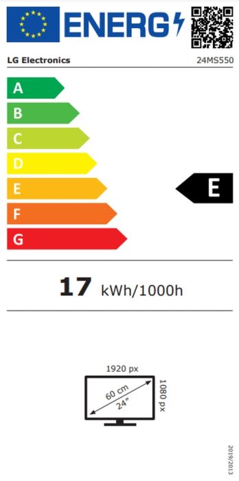 Монитор LG 24MS550-B,  23.8" IPS, AG, 5ms, 100Hz, 1000:1, 250cd/m2, Full HD 1920x1080, NTSC 72%, Reader Mode,  2xHDMI,  Speaker 2W x 2, Tilt, Height, Reader Mode, Headphone Out, Black