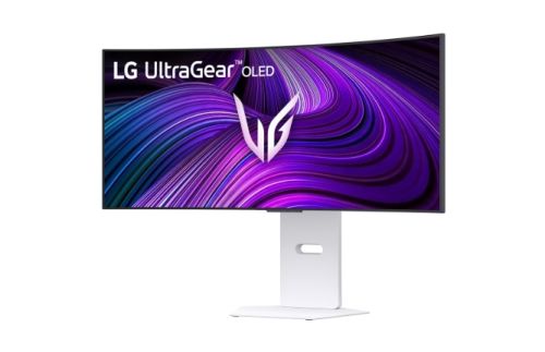 Монитор LG 34GX90SA-W, 34", OLED UltraGear 21:9 Curved Smart, IPS 0.03 ms, WQHD (3440x1440), 240Hz, HDR 10, 1500000:1, 250 cd/m2, DCI-P3 98.5%, USB 3.0, VRR, Free-sync, G-Sync, USB-C, PD 65W, HDMI, DP, PBP, Speakers, LG Switch, Height, Swivel, Tilt, White