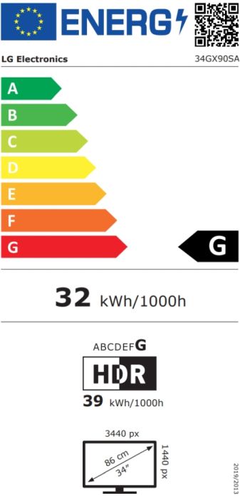 Монитор LG 34GX90SA-W, 34", OLED UltraGear 21:9 Curved Smart, IPS 0.03 ms, WQHD (3440x1440), 240Hz, HDR 10, 1500000:1, 250 cd/m2, DCI-P3 98.5%, USB 3.0, VRR, Free-sync, G-Sync, USB-C, PD 65W, HDMI, DP, PBP, Speakers, LG Switch, Height, Swivel, Tilt, White