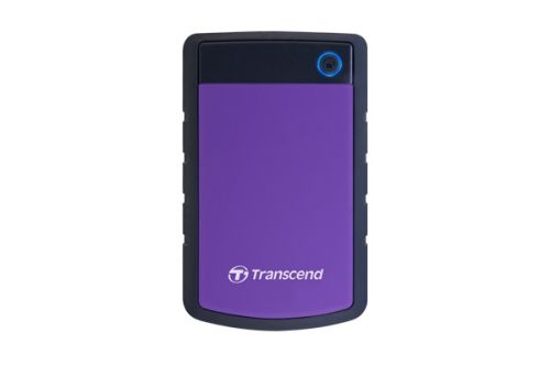 Твърд диск Transcend 2TB, 2.5" Portable HDD, StoreJet H3, Purple, Anti-shock