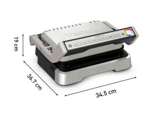 Барбекю Tefal GC774D30 Optigrill 4In1 Inox, (Grill, Bbq, Oven, Complete Meal), 600Cm2 Cooking Surface, Automatic Cooking Sensor, 9 Automatic Programs, 3 Adjustable Temp., Cooking Level Indicator, Non-Stick Die-Cast Alum. Plates