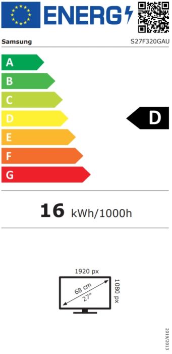 Монитор Samsung LS27F320GA  27" IPS LED 1920x1080 5ms 120 Hz 250cd/m2 HDMI  Black