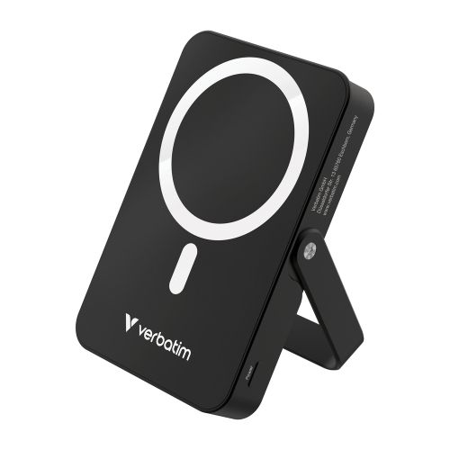 Външна батерия Verbatim Charge 'n' Go Power Bank with Stand Magnetic Wireless 10000mAh Black
