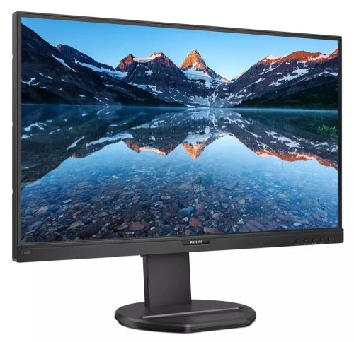Монитор Philips 276B9/00, 27" IPS WLED, 2560x1440@75Hz, 4ms GtG, 350cd/m2, 1000:1, DCR 50M:1, Adaptive Sync, FlickerFree, Low Blue Mode, 2Wx2, Tilt, Height Adjust, Pivot, Swivel, HDMI, DP, USB hub