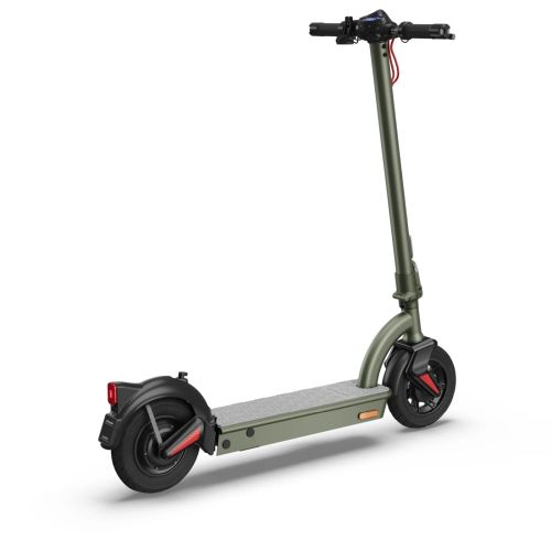 Електрически скутер Sharp Electric Scooter, Range per charge: 35 km, 350W Motor, LED Display, e-ABS, USB Charging Port, Bluetooth, IPX4 certification, 10" Pneumatic tyre, Triple brake system, Rear Suspension, Max load: 120 kg, Olive Gray