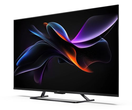 Телевизор Sharp 50HR7265E, 50" QLED  GOOGLE TV, 4K 144Hz Quantum Dot 3840x2160 Frameless, AQUOS AI, DVB-T/T2/C/S/S2, Active Motion 1400, HDR10, Dolby Atmos, Dolby Vision, DTS:X, Google Assistant, HDMI eARC, Mini Composite/CVBS + Audio input, USB, Wi-Fi, B