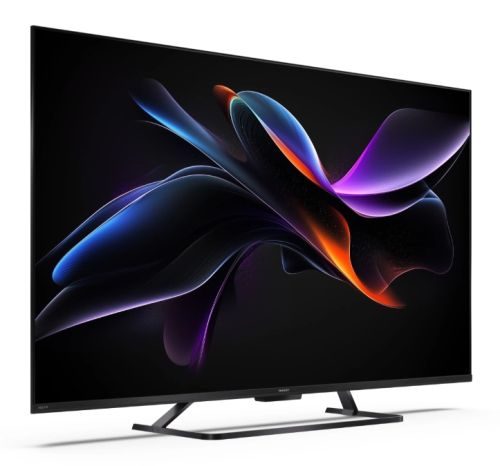 Телевизор Sharp 50HR7265E, 50" QLED  GOOGLE TV, 4K 144Hz Quantum Dot 3840x2160 Frameless, AQUOS AI, DVB-T/T2/C/S/S2, Active Motion 1400, HDR10, Dolby Atmos, Dolby Vision, DTS:X, Google Assistant, HDMI eARC, Mini Composite/CVBS + Audio input, USB, Wi-Fi, B